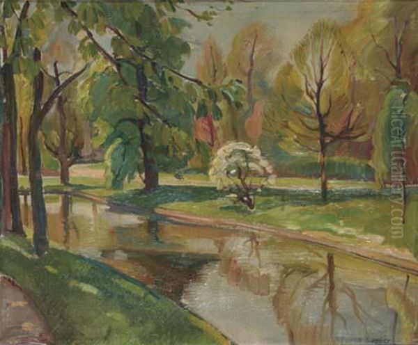 Vondelpark Oil Painting by Anton Funke
