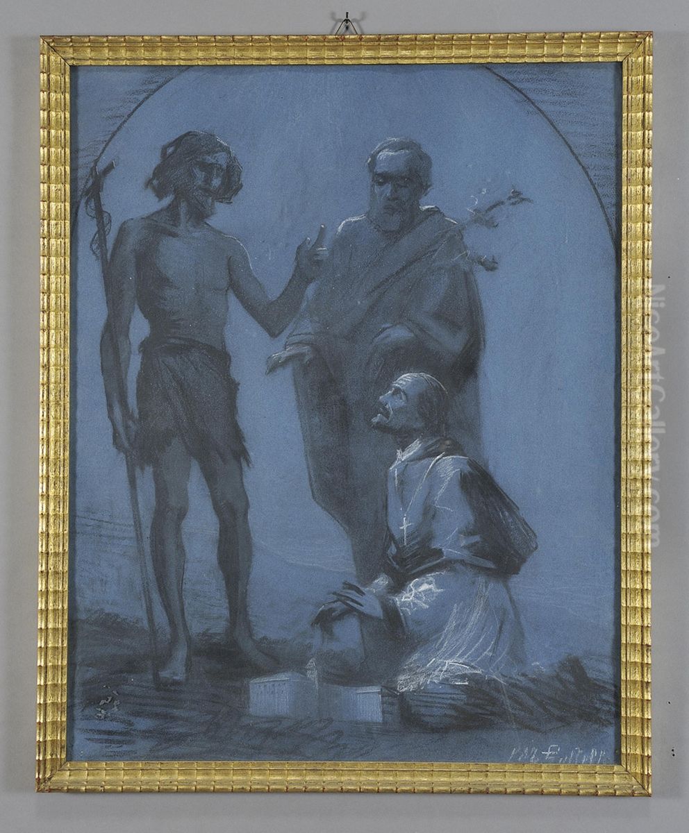 Il Dono Di Una Chiesa Oil Painting by M Galelli