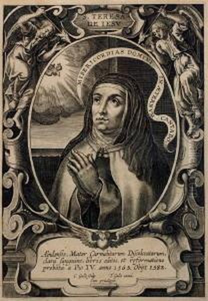 Hl. Theresia Oil Painting by Cornelis Galle