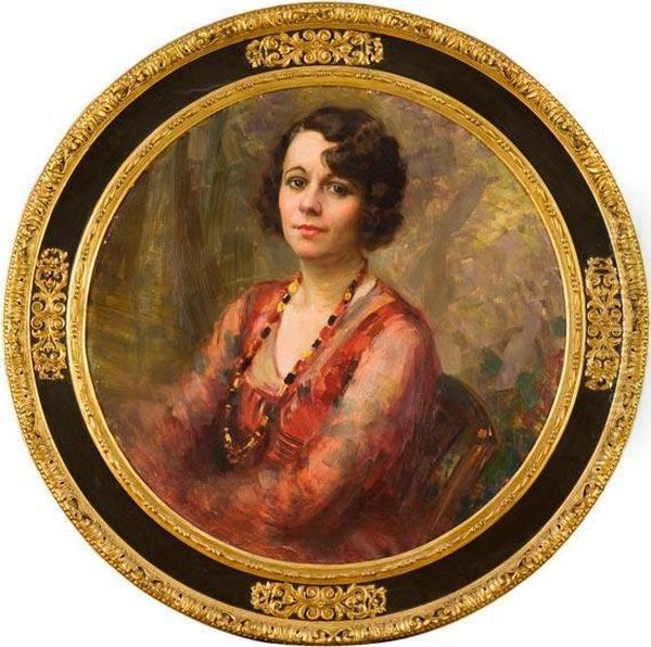 Ritratto Di Giovane Donna Oil Painting by Massimiliano Gallelli