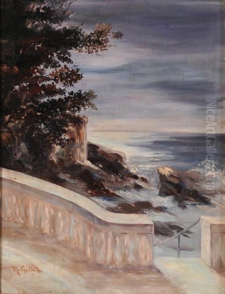 Marina Ligure Oil Painting by Massimiliano Gallelli