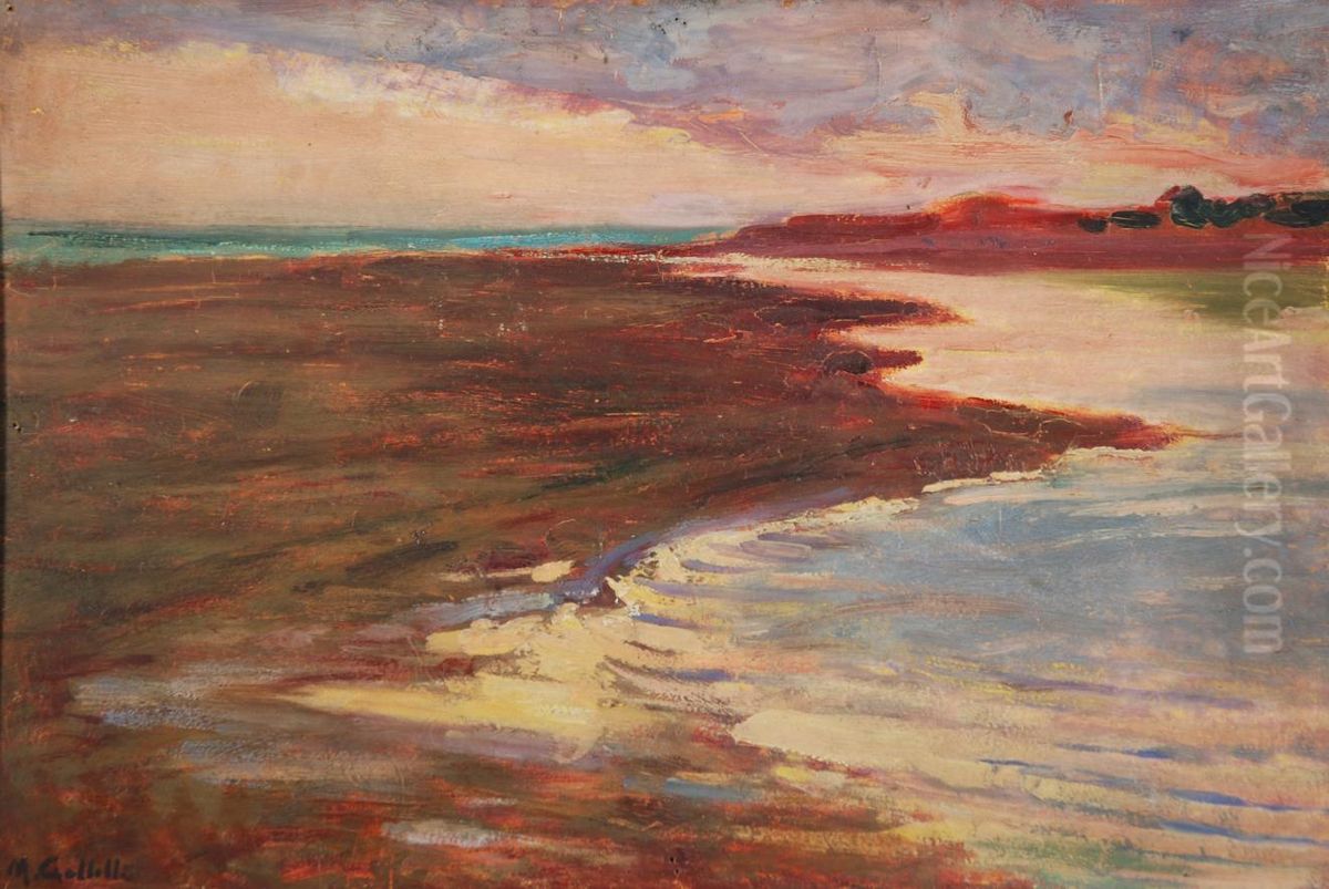Marina Oil Painting by Massimiliano Gallelli