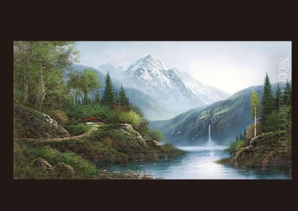 Alps Oil Painting by William Gandy