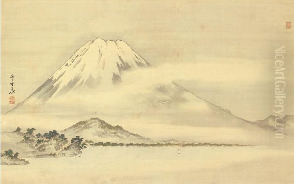 Mount Fuji Oil Painting by Gantai