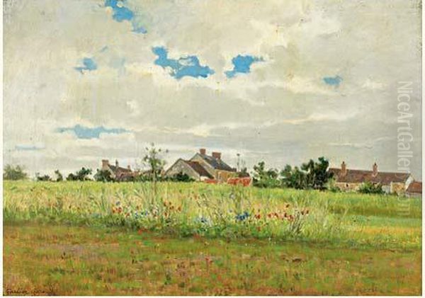 Paysage Oil Painting by Gustave Cesaire Garaud