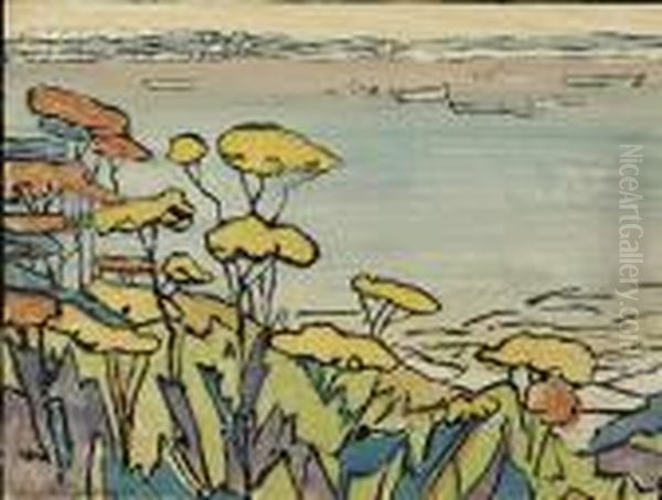 Tansy Oil Painting by Eliza Draper Gardiner