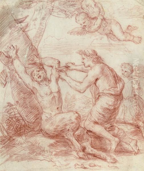 The Flaying Of Marsyas Oil Painting by Luigi Garzi
