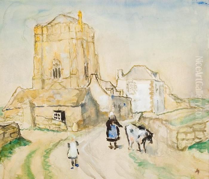 Bretoense Toren Oil Painting by Emiel Gastemans
