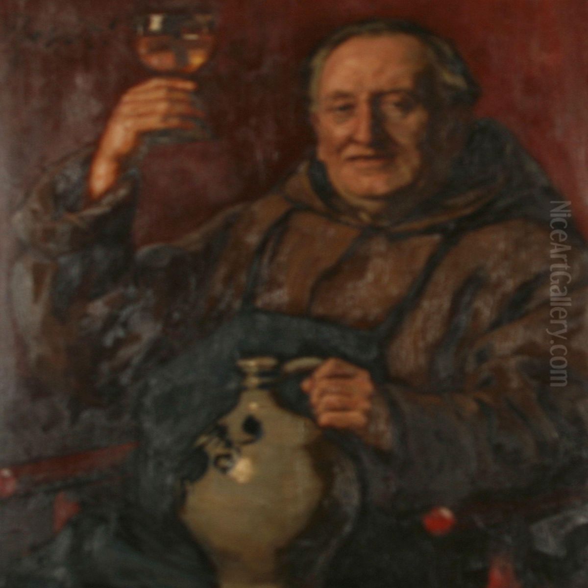Prosit! Oil Painting by Bernhard Gauer