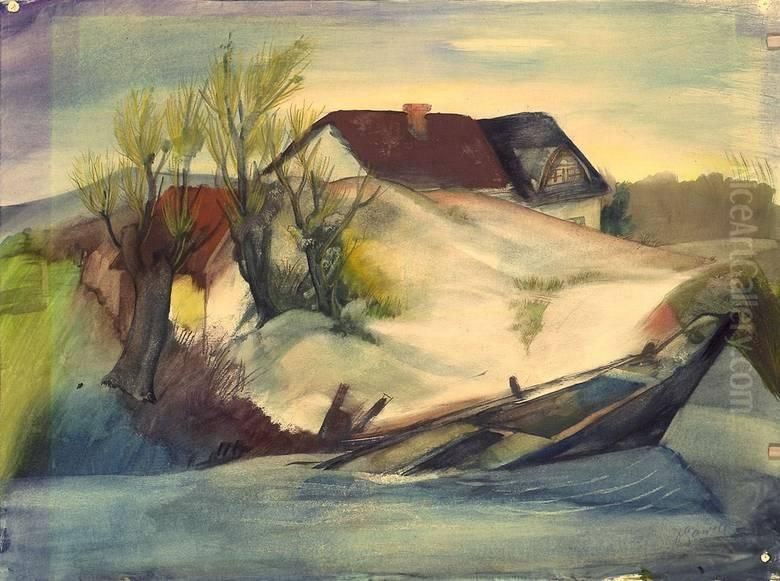 Ohne Titel Oil Painting by Oskar Gawell