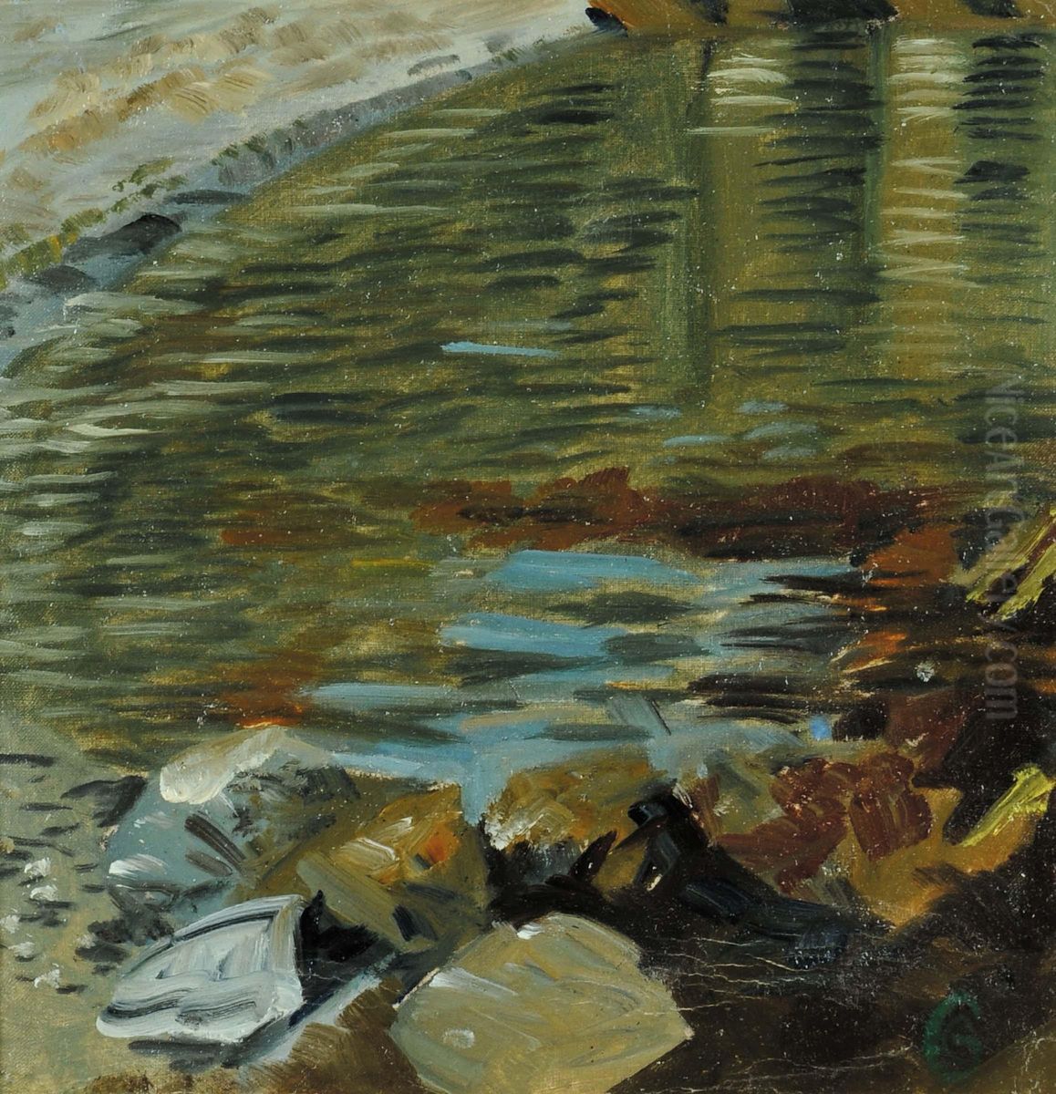 Scogli Oil Painting by Cornelio Geranzani