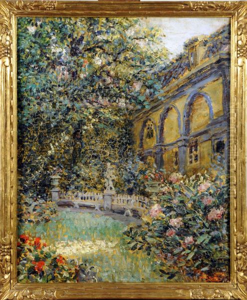 Hotel De Maitre, Cote Jardin Oil Painting by Albert Geudens