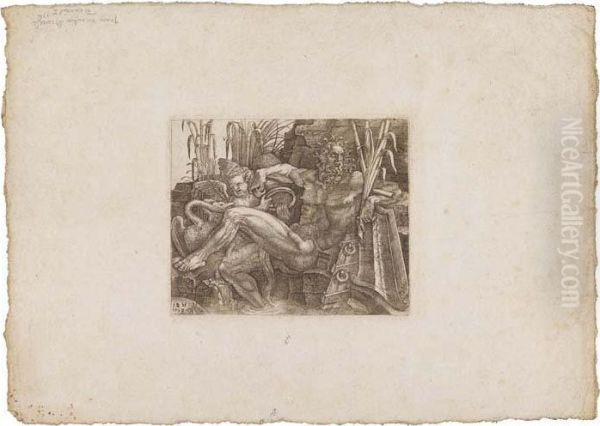 Allegoria Del Fiume Po E Unputto Oil Painting by Giovanni Battista Ghisi