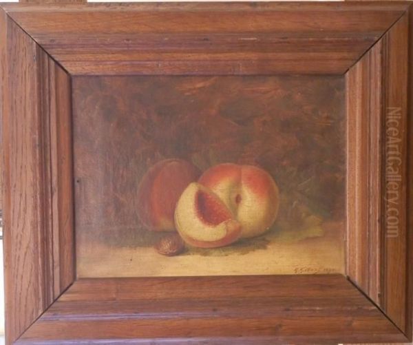 Les Peches Oil Painting by M. Gibaut