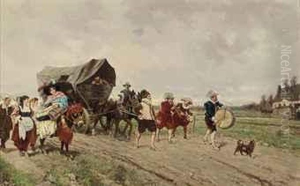 The Parade Oil Painting by Fausto Giusto