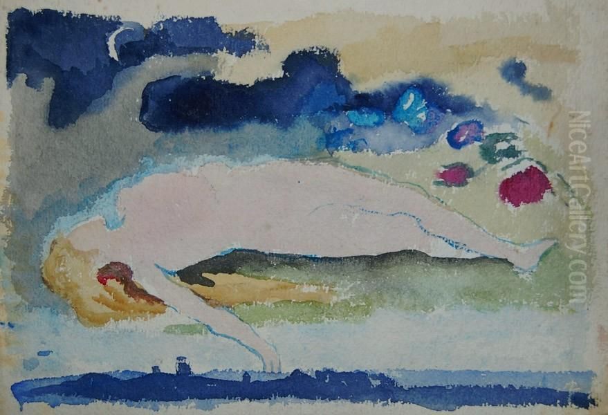 Akt Oil Painting by Maria Gizbert-Studnicka
