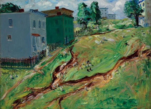 The Unimproved Street Oil Painting by Hendrik Glintenkamp