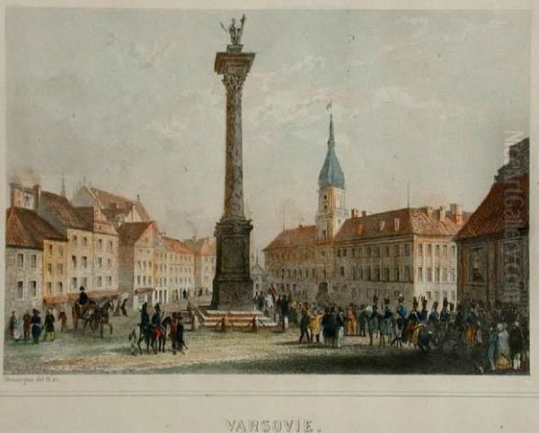 Krakow, Widok Od Strony Kopca Kosciuszki Oil Painting by Jan Nepomucen Glowacki