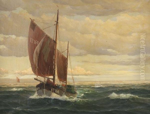 Hf 168 Oil Painting by Martin Franz Glusing