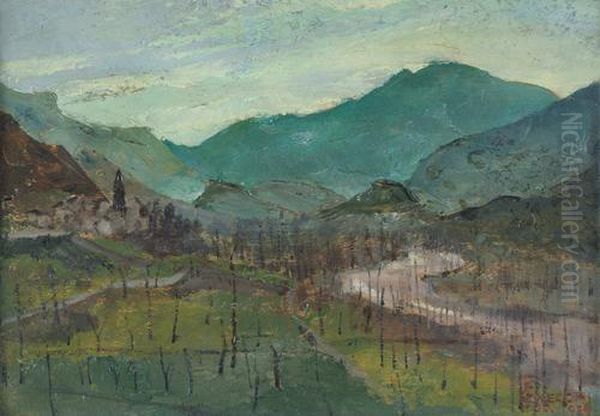 Paesaggio Oil Painting by Francesco Gnecchi
