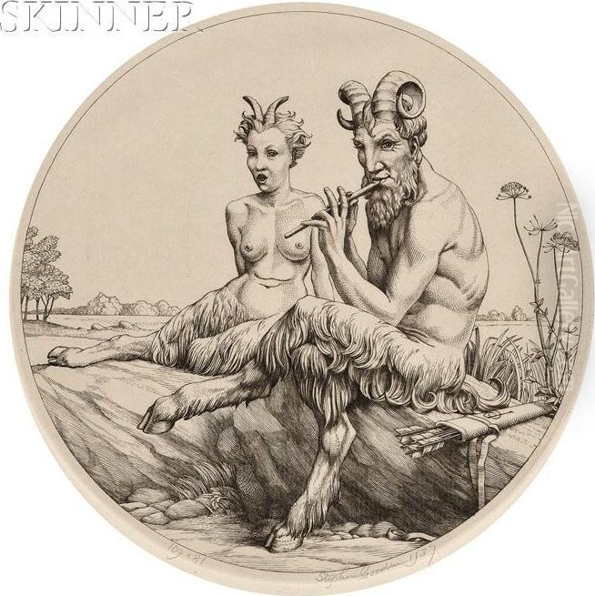 The Satyrs Oil Painting by Stephen Gooden