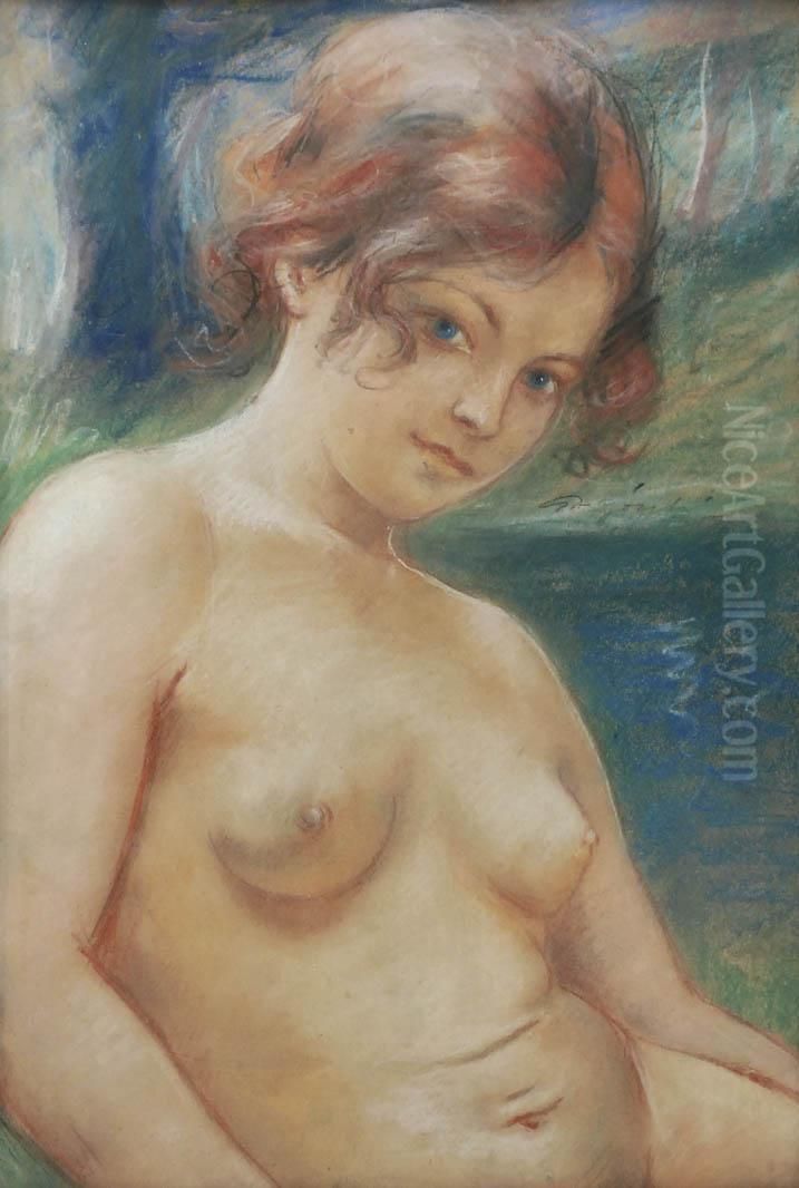 Ewka Oil Painting by Stanislaw Gorski