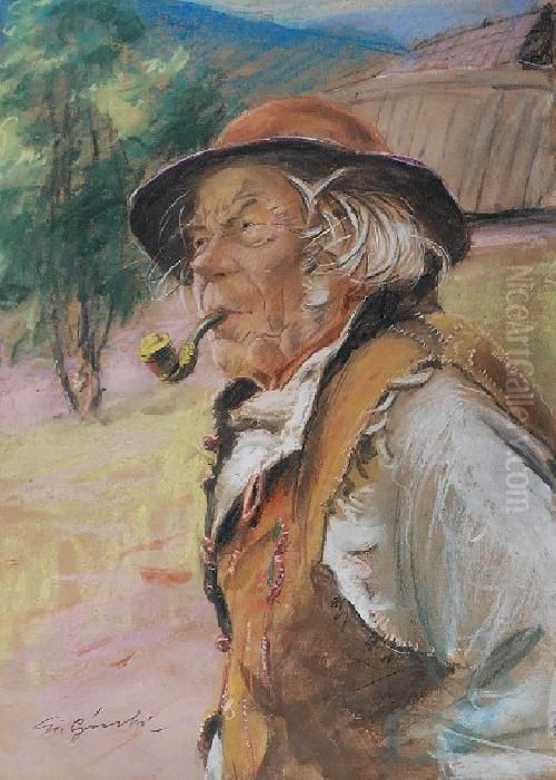 Goral Oil Painting by Stanislaw Gorski