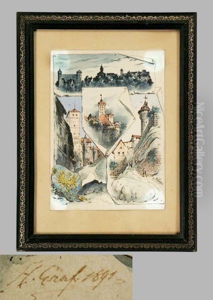 Nurnberger Stadtansichten Oil Painting by Hugo Graf