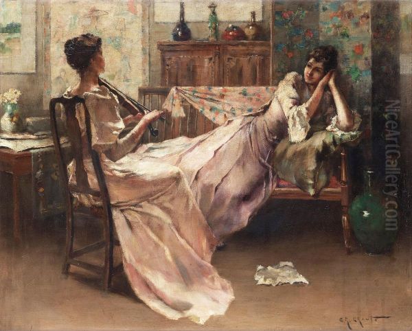 Beautiful Music Oil Painting by Clement Rollins Grant