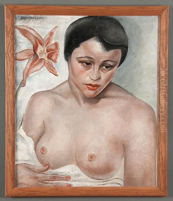 Polynesian Beauty Oil Painting by Natalie Eynon Grauer