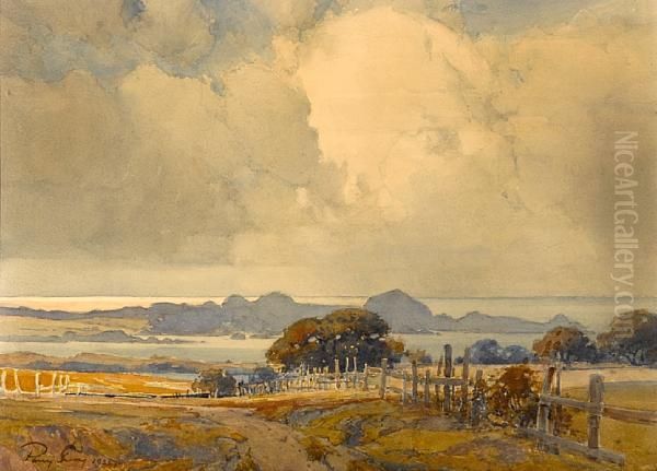 View To Point Lobos Oil Painting by Percy Gray