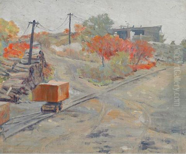 Old Lime Kiln, Limehouse Oil Painting by Thomas Garland Greene