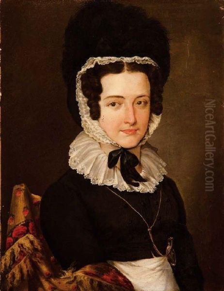 Ritratto Femminile Oil Painting by Michelangelo Grigoletti