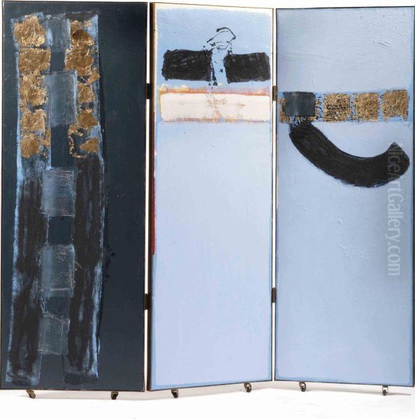 Untitled (folding Screen) Oil Painting by Artur Grimm