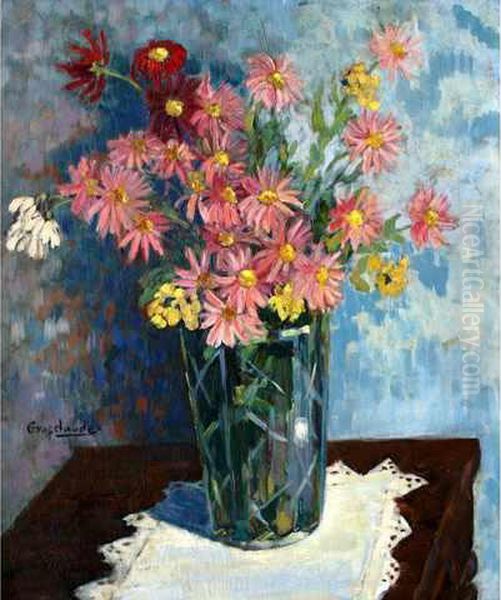 Bouquet De Fleurs Oil Painting by Claude Gros