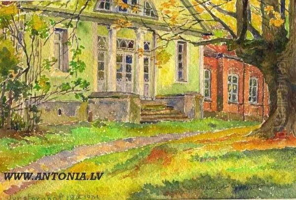 Jumpravas Estete - Jungfernhof Oil Painting by Margota Hariete Grosete