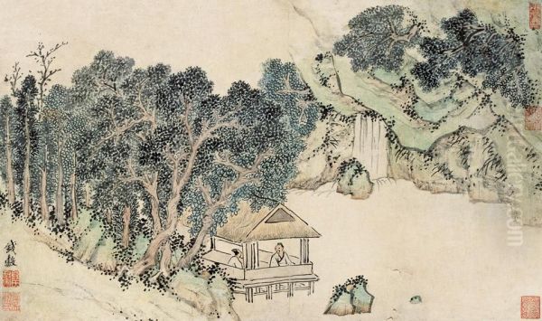 Qian Gulandscape Oil Painting by Qian Gu