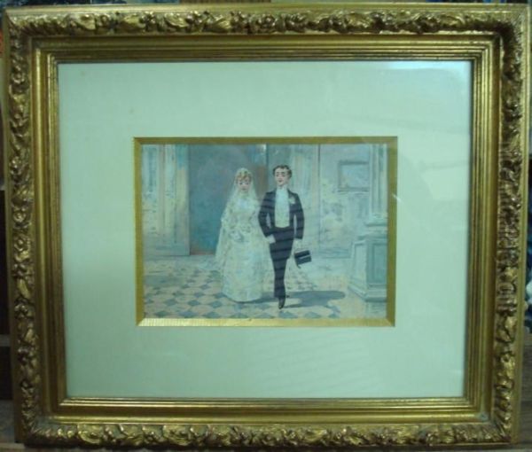 Le Mariage Oil Painting by Albert Guillaume