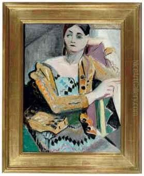Le Manteau Jaune Oil Painting by May Guinness