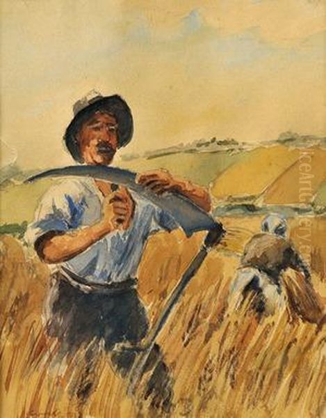 Kosec Oil Painting by Edmund Gwerk