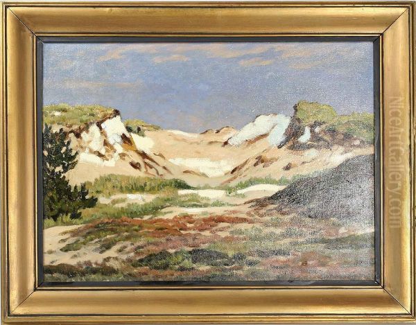 Hostlandskap, Signerad O Daterad -41 Oil Painting by Ossian Gyllenberg