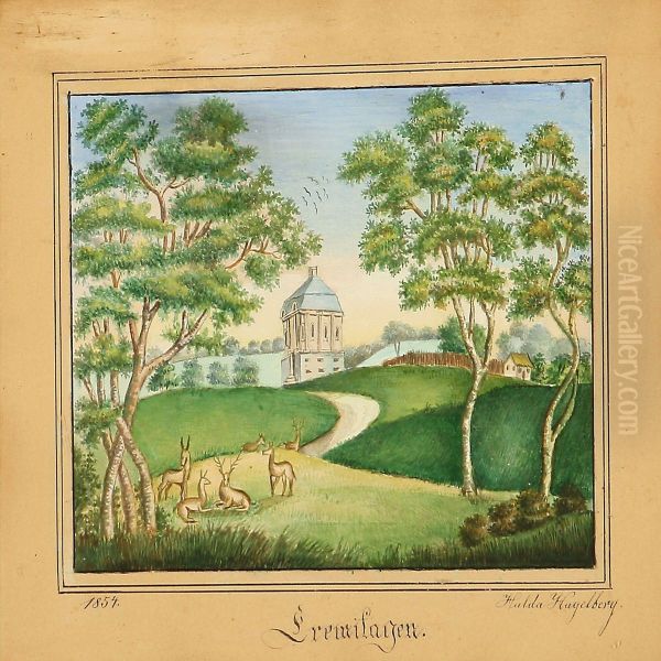 Eremitagen Oil Painting by Hulda Hagelberg