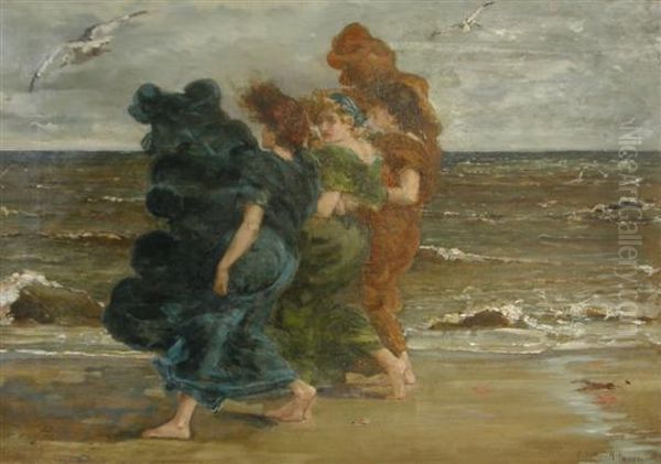 Wind Oil Painting by Edward Matthew Hale
