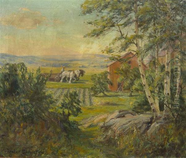 Maytime Oil Painting by Robert Hamilton