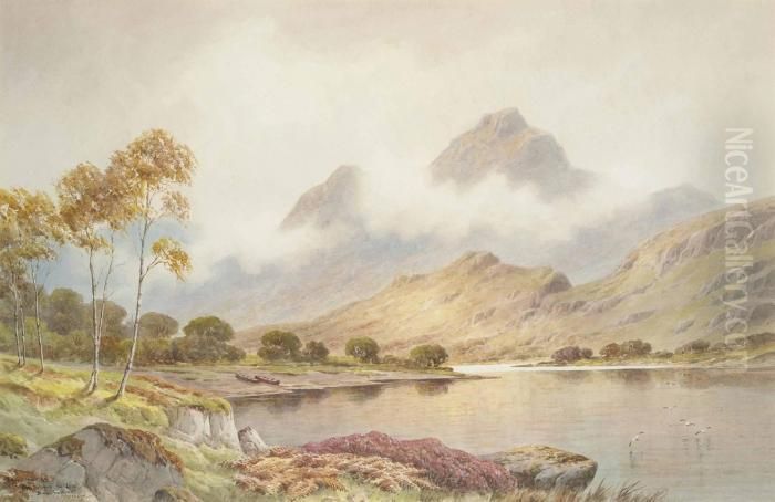 Ben Lomond From Luss, Dumbartonshire, Scotland Oil Painting by Charles E. Hannaford
