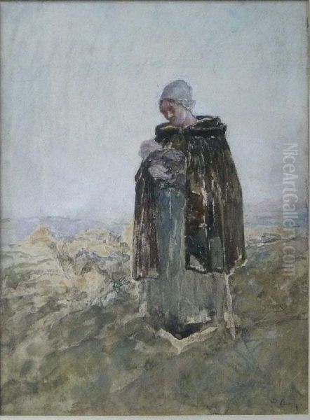 Maternity Oil Painting by Dudley Hardy
