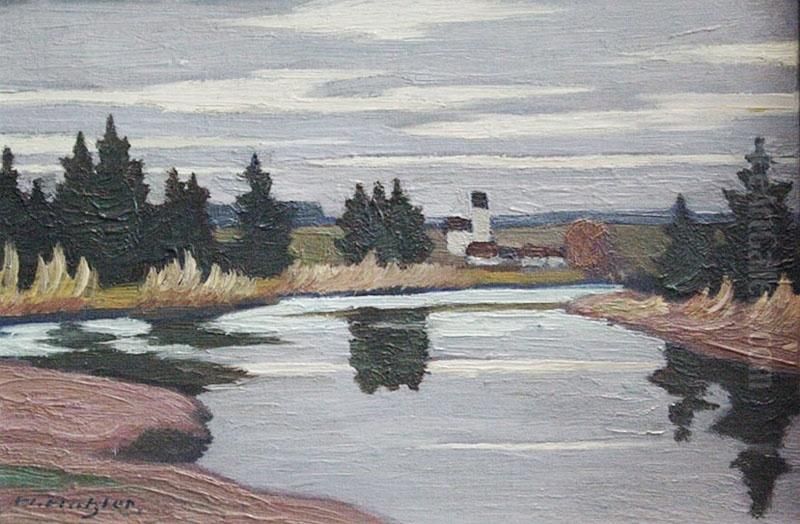 - Landschaft Mit Flussaue Oil Painting by Hugo Hatzler