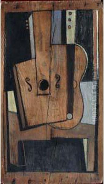 La Guitare Oil Painting by Heinrich Hauser