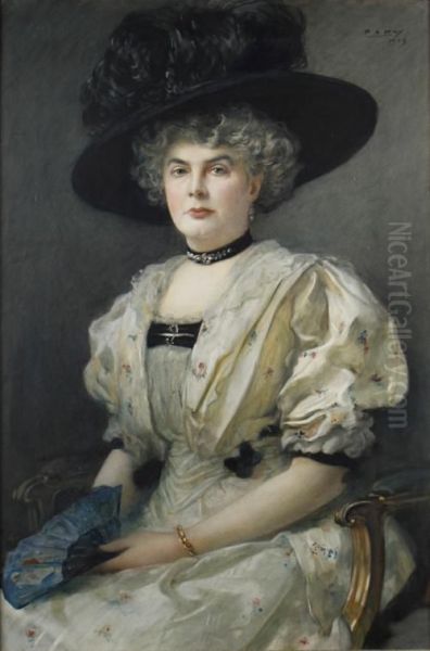 Portrait Of Isabel Gillerta Kirkwood Oil Painting by Peter Alexander Hay