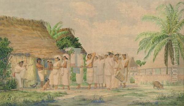Veracruz Oil Painting by Johann-Salomon Hegi